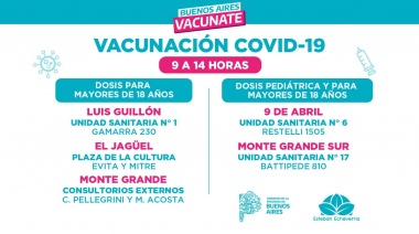 Continúa la campaña de vacunación contra el Covid-19