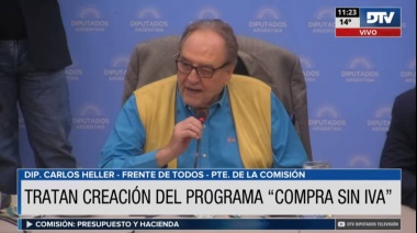 Diputados buscará emitir dictamen para el proyecto de “Compra sin IVA”