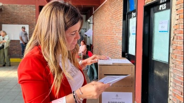 Retamoso votó en una escuela de Adrogué