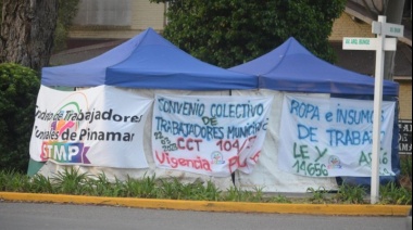 Municipales de Pinamar reclaman al intendente saliente que firme el convenio colectivo