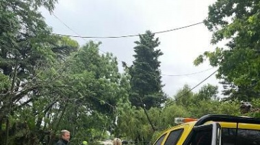 Cascallares monitoreó el temporal junto a los equipos del Municipio