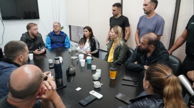Otermin supervisó las tareas de asistencia a los vecinos afectados por el temporal