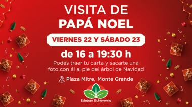 Papá Noel estará en la Plaza Mitre