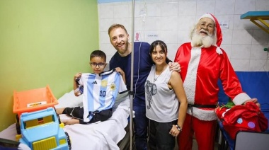 Otermín recorrió los hospitales Gandulfo y Alende en la víspera de nochebuena