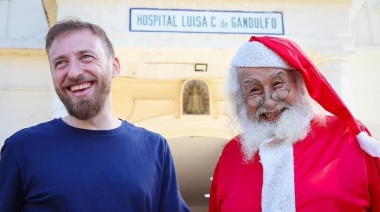 Otermín recorrió los hospitales Gandulfo y Alende en la víspera de nochebuena