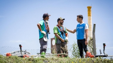 Con Julián Álvarez, se realizó la jornada de limpieza "Lanús Gobierno Presente"