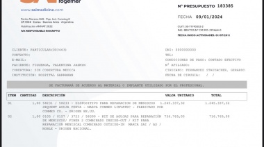 Tiene 14 años y necesita casi 2 millones de pesos para una operación en el Garrahan
