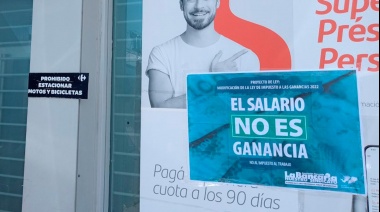 Malestar sindical por la intención del Gobierno de volver a cobrar Ganancias a los salarios