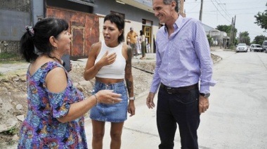 Katopodis visitó Quilmes y supervisó obras junto a Mendoza
