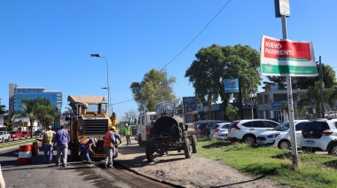 Comenzó la obra de repavimentación de la avenida Mariano Castex