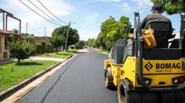 Avanzan las obras viales en diversos barrios de Almirante Brown