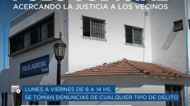 Los vecinos ya pueden realizar denuncias en el nuevo Polo Judicial de Almirante Brown