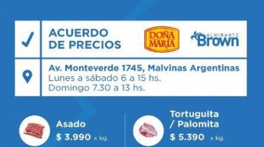 Nuevo acuerdo de precios de la carne para que aprovechen los vecinos