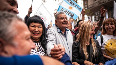 El SEOCA movilizó hacia el Congreso en Rechazo de la Ley Bases