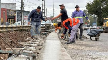 La renovación de la Ruta 4 avanza por Claypole y se acerca a Solano