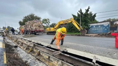 La renovación de la Ruta 4 avanza por Claypole y se acerca a Solano