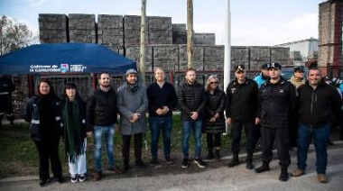 Cascallares y Otermín encabezaron un operativo en la intersección de los dos distritos