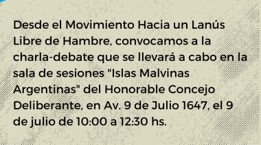 Ante la "preocupante situación social" convocan a una charla debate para el 9 de julio