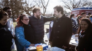 Kreplak visitó el distrito, recorrió el Hospital Gandulfo y participó de la mesa de Salud Mental junto a Otermin