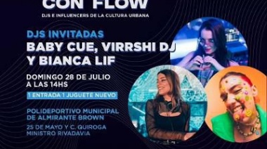 "Vacaciones con Flow”, un evento musical que reúne djs e influencers con fines solidarios