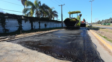 Gray recorrió las obras que se realizan en la avenida Dupuy