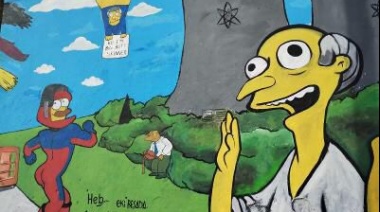Los murales de Los Simpsons llegaron a Longchamps