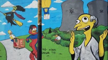 Los murales de Los Simpsons llegaron a Longchamps