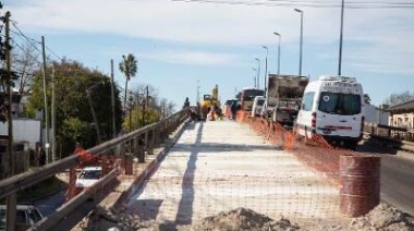 Avanza la renovación integral del puente de Claypole