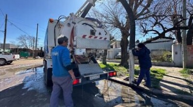 Profundizan los operativos de limpieza  y desobstrucción de sumideros