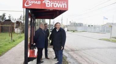 Cascallares supervisó el nuevo equipamiento del municipio en el Parque Industrial