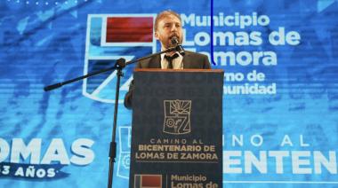 Otermín encabezó los festejos por los 163 años del municipio