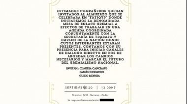 Un dirigente cercano a Jorge Triaca detrás de una posible “pata gremial libertaria”