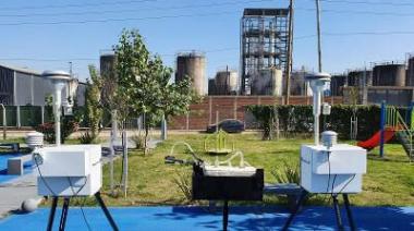 Instalan una estación de medición de gases en el Parque Industrial de Burzaco