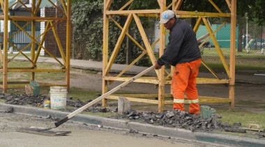 Continúan las obras de repavimentación de la Ruta 4