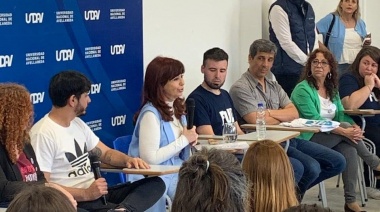 Cristina celebró el 17 de octubre con una visita a la UNDAV