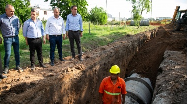 Arrancó una histórica obra hidráulica en Glew que beneficiará a miles de vecinos