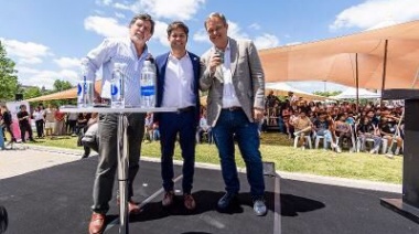 Kicillof y Cascallares bautizaron "Campeones del Mundo" al polideportivo de Don Orione