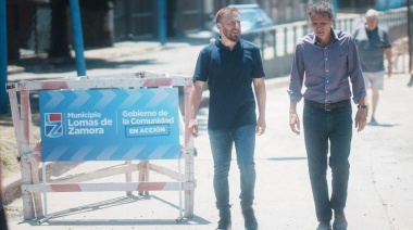 Otermín y Katopodis recorrieron obras: El Bajo Nivel de Temperley financiado por Provincia y otra paralizada por el Gobierno Nacional
