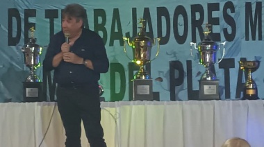 El “Cholo” García encabezó la premiación del torneo de fútbol con un fuerte mensaje sindical