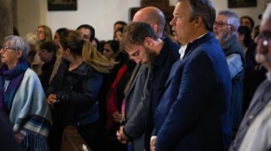 Cascallares y Otermin participaron de una emotiva misa en memoria del Papa Francisco