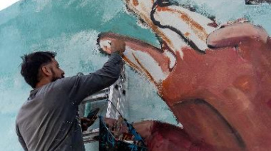 Un mural en homenaje al Papa Francisco