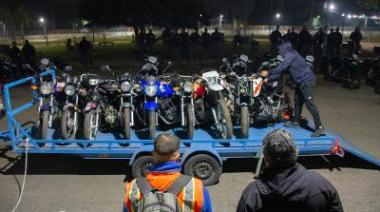 Picadas: Secuestran decenas de motos y clausuran locales que vendían alcohol