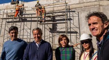 Cascallares y Katopodis recorrieron la obra del viaducto de la Rotonda los Pinos