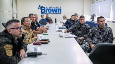 Cascallares encabezó la reunión para analizar la evolución de los patrullajes preventivos