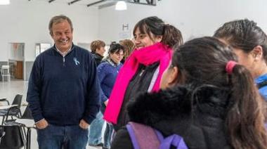 Cascallares recorrió obras de ampliación en dos escuelas de Don Orione