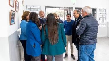 Cascallares recorrió obras de ampliación en dos escuelas de Don Orione