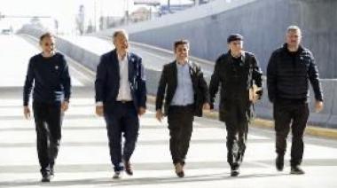Kicillof y Cascallares inauguraron el viaducto "Papa Francisco"