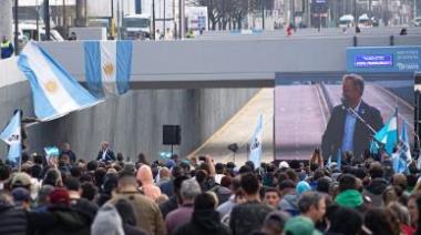 Cascallares agradeció a los 5 mil vecinos que participaron de la apertura del viaducto