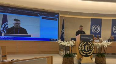Hernán Doval expuso en el plenario general de la OIT en Ginebra