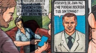 Presentan un mural para difundir la telemedicina